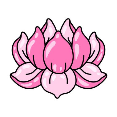 Nilüfer çiçeğinin resmi. Su zambağı dekoratif görüntüsü. Doğal tropikal bitki.