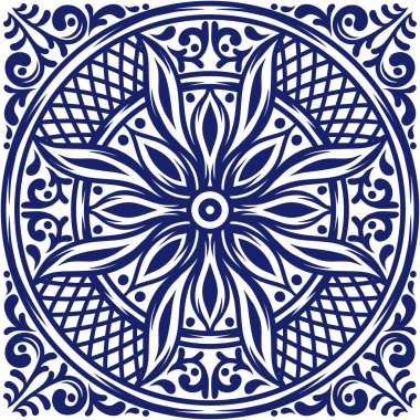 İtalyan seramik seramik deseni. Akdeniz porselen çömleği. Etnik halk süsleri. Meksika Talavera, Portekiz Azulejo ya da İspanyol Majolica.