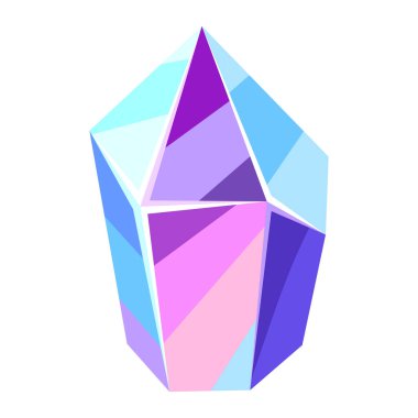 Kristal ya da mineral tasviri. Dekoratif renk değerli taş.