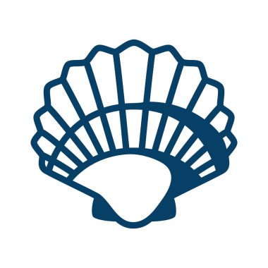 Deniz kabuğu tasviri. Tropik sualtı dekoratif yumuşakça kabuğu.