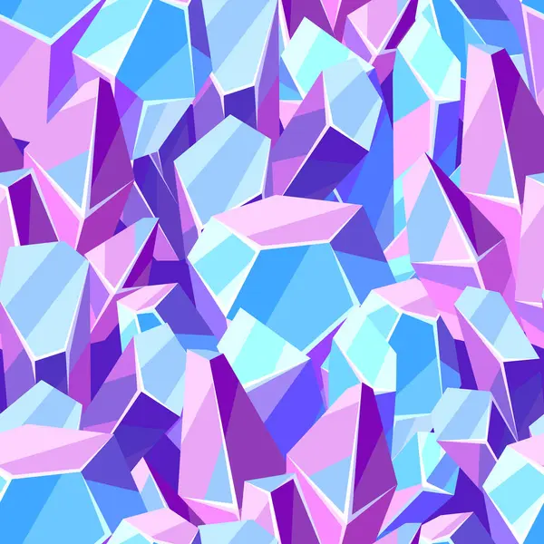 Kristaller ve minerallerle kusursuz desen. Değerli taşların dekoratif çizimi.