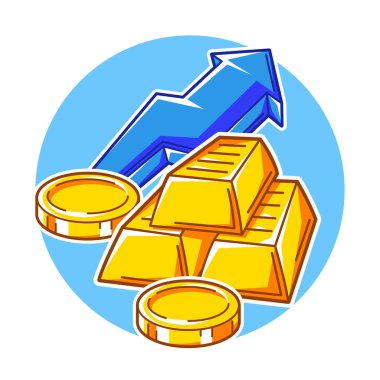 Paralı bankacılık illüstrasyonları. İş ve finans kavramı. Ekonomi ve ticaret stilize edilmiş imaj.