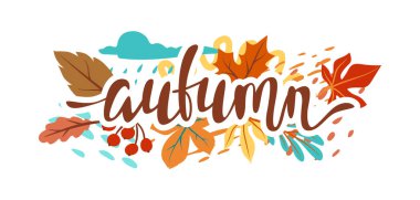 Sonbahar yapraklı çiçek arkaplanı. Düşen soyut yaprakların tasviri.