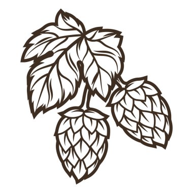 Zıplamanın yansıması. Kabartma el çizimi tarzında bir nesne. Bira festivali veya Ekim Festivali için eski dekoratif öğeler.