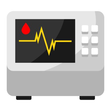 Yapay akciğer havalandırma cihazının görüntüsü. İlaç ve sağlık için bir obje. Tıbbi sembol.