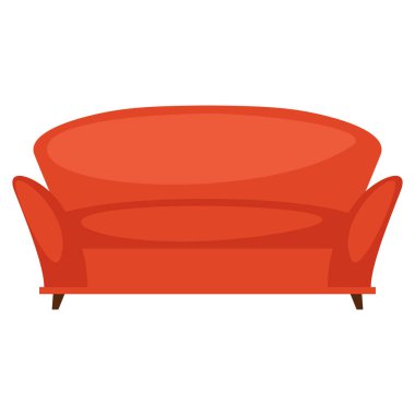 Kanepenin resmi. İç nesne ve ev tasarımı. Mobilya ve ev dekorasyonu endüstrisi.