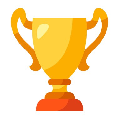 Altın kupa tasviri. Spor veya kurumsal yarışmalar için ödül veya ödül.