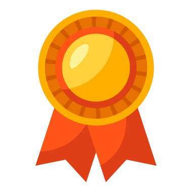 Altın madalyanın resmi. Spor veya kurumsal yarışmalar için ödül veya ödül.