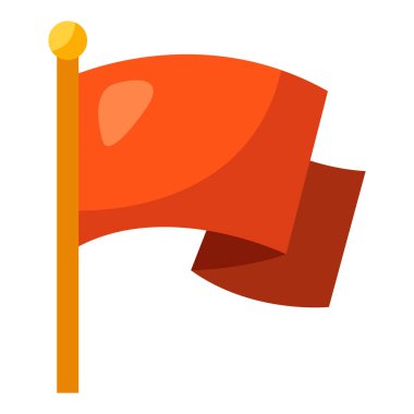 Bayrak tasviri. Spor veya kurumsal yarışmalar için ödül veya ödül.