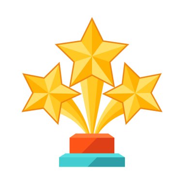 Altın ödülün resmi. Spor veya kurumsal yarışmalar için ödül veya ödül.