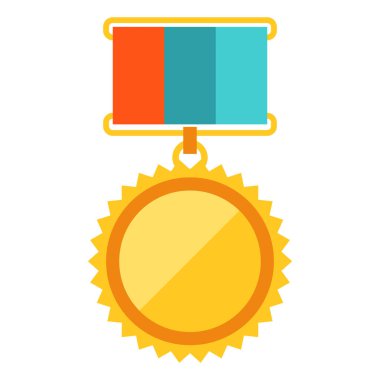 Altın madalyanın resmi. Spor veya kurumsal yarışmalar için ödül veya ödül.