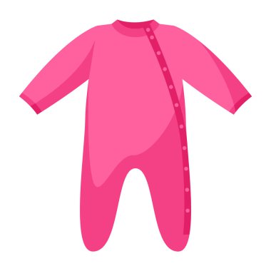 Bebek bezinin stilize edilmiş çizimi. Tasarım ve dekorasyon için görüntü. Soyut biçimdeki nesne veya simge.