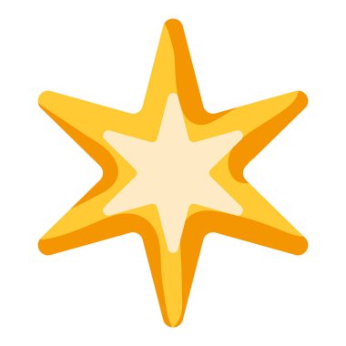 Dekoratif yıldızın mutlu Noel çizimleri. El çizimi biçiminde tatil sembolü.