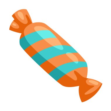 Illustration of candy. Food item for bars, restaurants and shops. Icon or promotional image. clipart