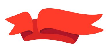 Dekoratif kurdele tasviri. Soyut tarzda pankart. Spor veya kurumsal yarışmalar için ödül.