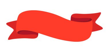 Dekoratif kurdele tasviri. Soyut tarzda pankart. Spor veya kurumsal yarışmalar için ödül.