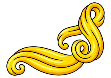 Dalga çizgisi kıvrımı. Renkli çizgili doku. Girdap gibi soyut kürk ya da saç.