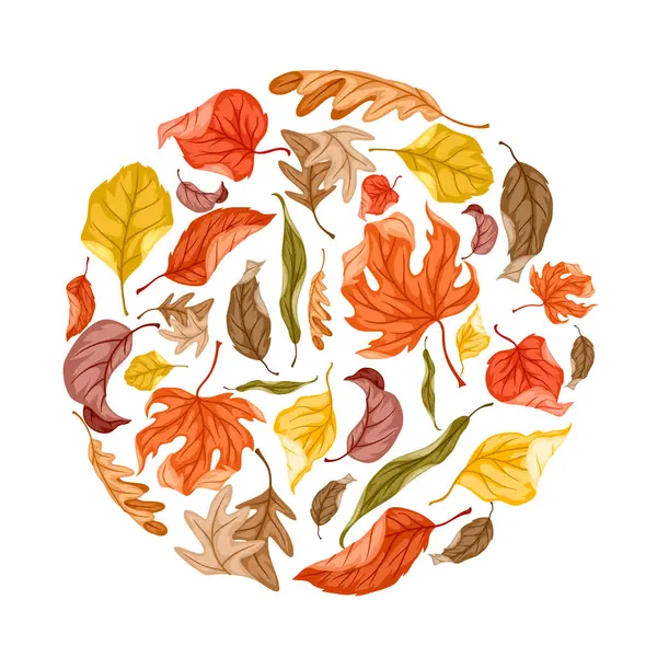 Sonbahar yapraklı arka plan. Düşen yaprakların tasviri.