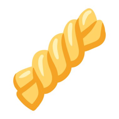 İtalyan makarna fusili. Kafelerin ve restoranların menüsü için mutfak resmi.