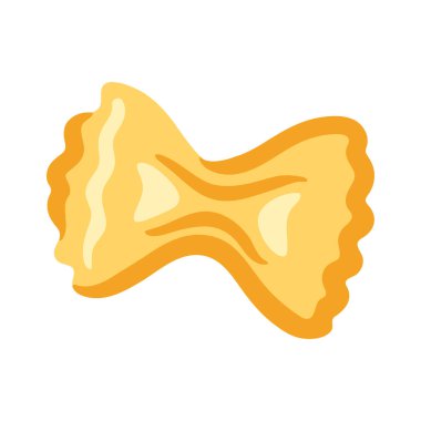 İtalyan makarnasının farfalle resmi. Kafelerin ve restoranların menüsü için mutfak resmi.