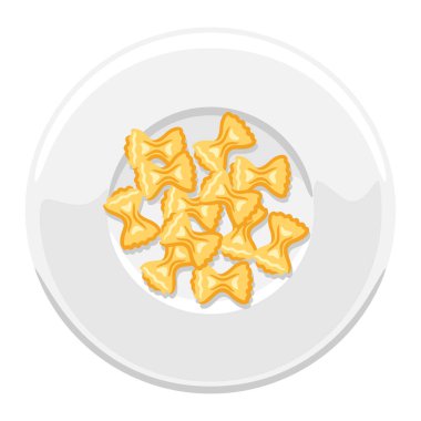 Tabakta İtalyan makarnası resmi. Kafelerin ve restoranların menüsü için mutfak resmi.