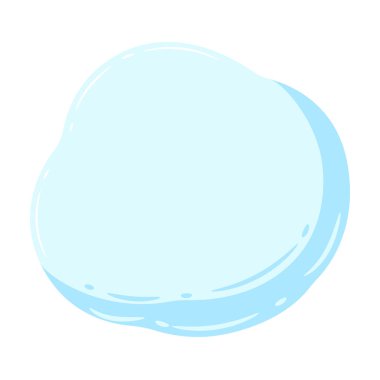 Metin için dekoratif arkaplan bulutu. Konuşma balonu çizgi film tarzında sevimli.