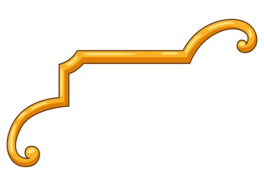 Dekoratif soyut köşe. Vintage girdap köşesi. Dekorasyon için klasik tasarım.