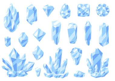 Kristal ya da kristal mineraller. Mücevherler ya da yarı değerli taşlar..