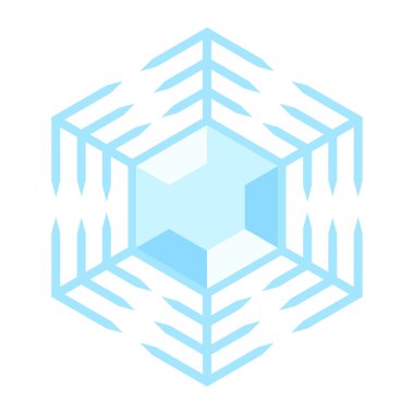 Kar tanesinin yansıması. Mutlu Noeller ve mutlu yıllar için kış süslemesi. Mevsimlik tasarım.