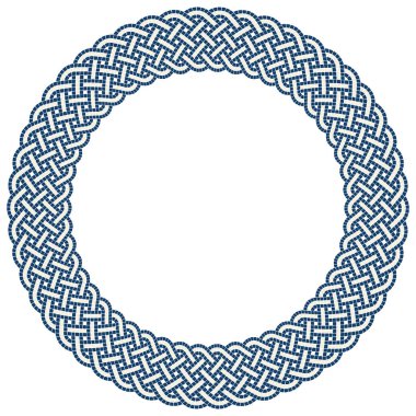 Eski mozaik çerçeve. Dekoratif antik taş süsü. Soyut antika dokusu.