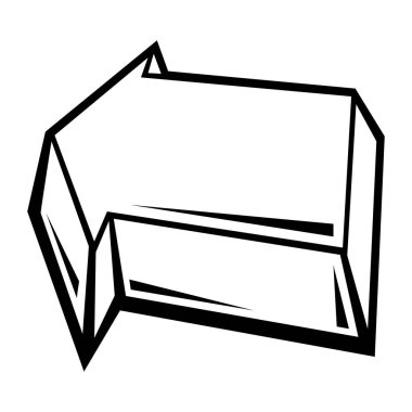 Çizgi roman oku tasviri. Çizgi film pop sanatının yaratıcı görüntüsü. Eski tarz moda illüstrasyonları.