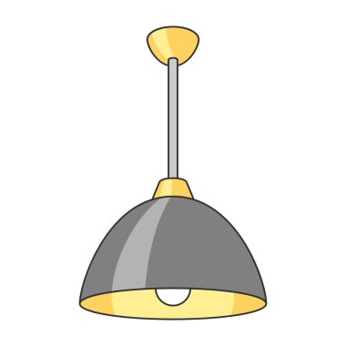 Kolye ışığının yansıması. Elektrikli ışıklandırma ekipmanları. Sanayi ya da iş imajı. Web sayfası ve mağaza simgesi.