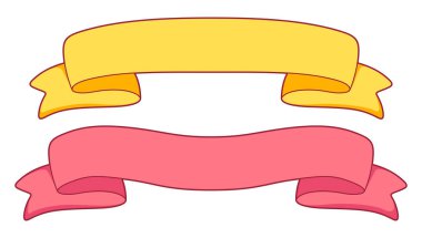 Çizgi film şeritleri. Hoş dekoratif eşyalar. Tasarım illüstrasyonu.