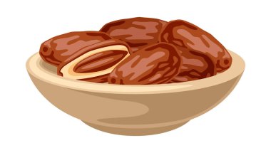 Tabaktaki meyvelerin tasviri. Sağlıklı yaşam tarzı için tropik tatlı vejetaryen yemekleri.