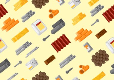 Bina malzemesi kalıbı. İnşaat ve yenileme için endüstriyel ürünler. Mağaza satışı için basit bir arka plan.