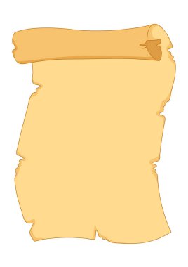 Klasik parşömen çizimi. Eski papirüs ya da kağıt resmi. Tasarım için arkaplan.