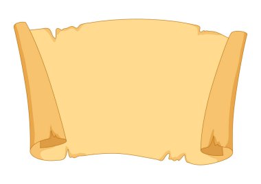 Klasik parşömen çizimi. Eski papirüs ya da kağıt resmi. Tasarım için arkaplan.