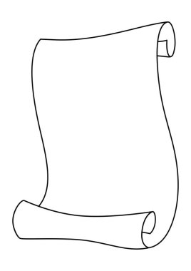 Klasik parşömen çizimi. Eski papirüs ya da kağıt resmi. Tasarım için arkaplan.