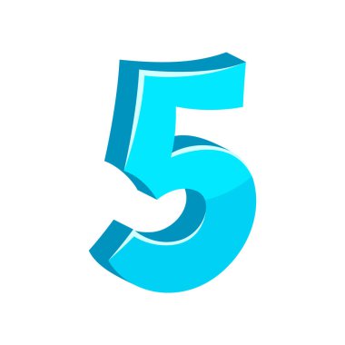 Bir numaranın görüntüsü. Çizgi film tarzında tasarım için resim ve nesne.