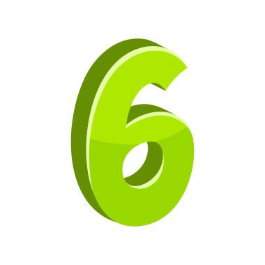 Bir numaranın görüntüsü. Çizgi film tarzında tasarım için resim ve nesne.