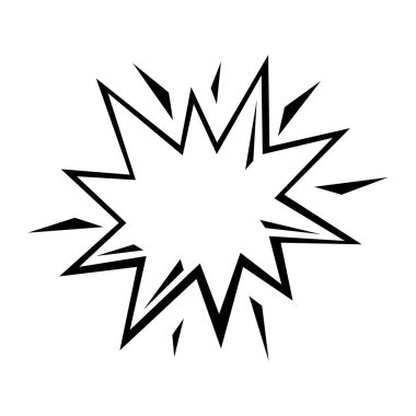 Çizgi film patlaması tasviri. Pop sanatının yaratıcı imajı. Eski tarz moda illüstrasyonları.