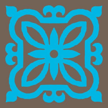 Antik seramik fayans. Duvar ya da zemin dokusu. Dekoratif antik taş süsü. Soyut antika dokusu.