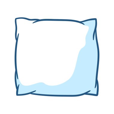 Yumuşak yumuşak yastık. Uyumak ve yatmak için suç ortağı. Reklam ve üretim ürünleri..