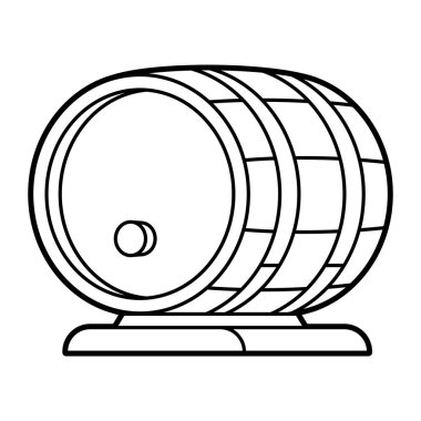 Bira ahşap fıçısı. Bira festivali ya da Ekim Festivali. Bar veya bar menüsü için resim.