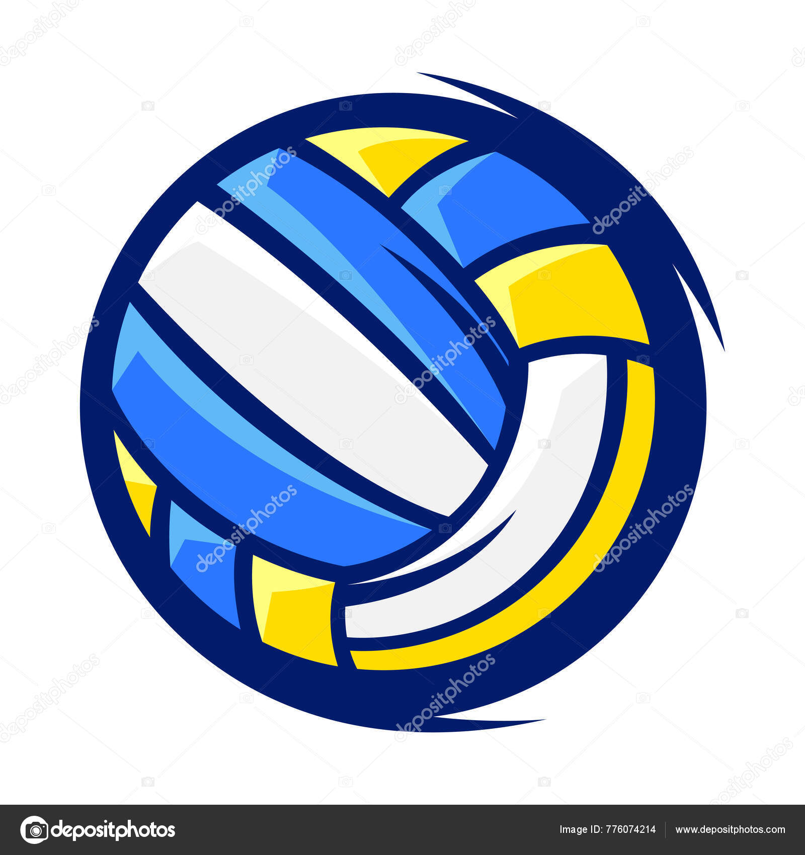 Volleyball Ball Illustration Sport Club Item Symbol Healthy Lifestyle  Object Stock Vector by ©incomible 776074214, image size:1600x1700