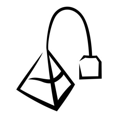 Çay poşeti ve çay. Geleneksel içki tasviri. Reklam ve üretim için görüntü.