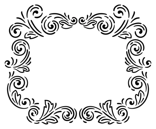 Vintage girdap iskeleti. Retro kıvrım arka planı. Dekorasyon için klasik tasarım.