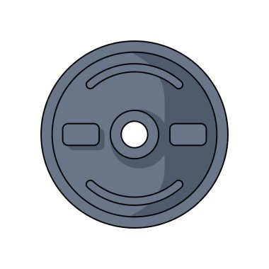 Disk fitness ekipmanlarını ölçeklendir. Spor ve vücut geliştirme ürünü. Sağlıklı yaşam biçimi nesnesi.