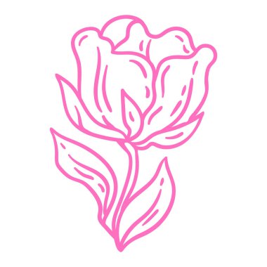 Bahar çiçeğinin resmi. Güzel dekoratif doğrusal bitki. Doğal görüntü.