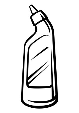 Temizlik maddesinin tasviri. Hizmet, tasarım ve reklam için temizlik ögesi.